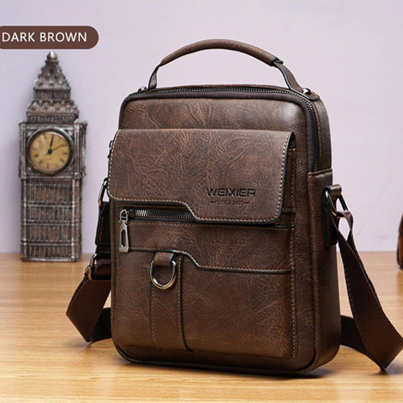 Leren Schoudertas met Crossbody Design – Elegant & Tijdloos