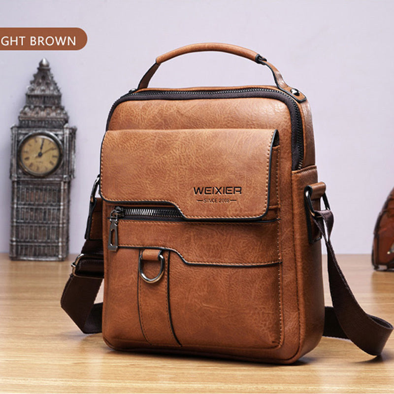 Leren Schoudertas met Crossbody Design – Elegant & Tijdloos