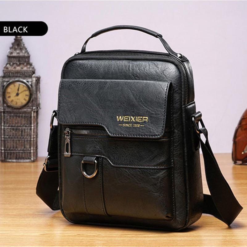 Leren Schoudertas met Crossbody Design – Elegant & Tijdloos