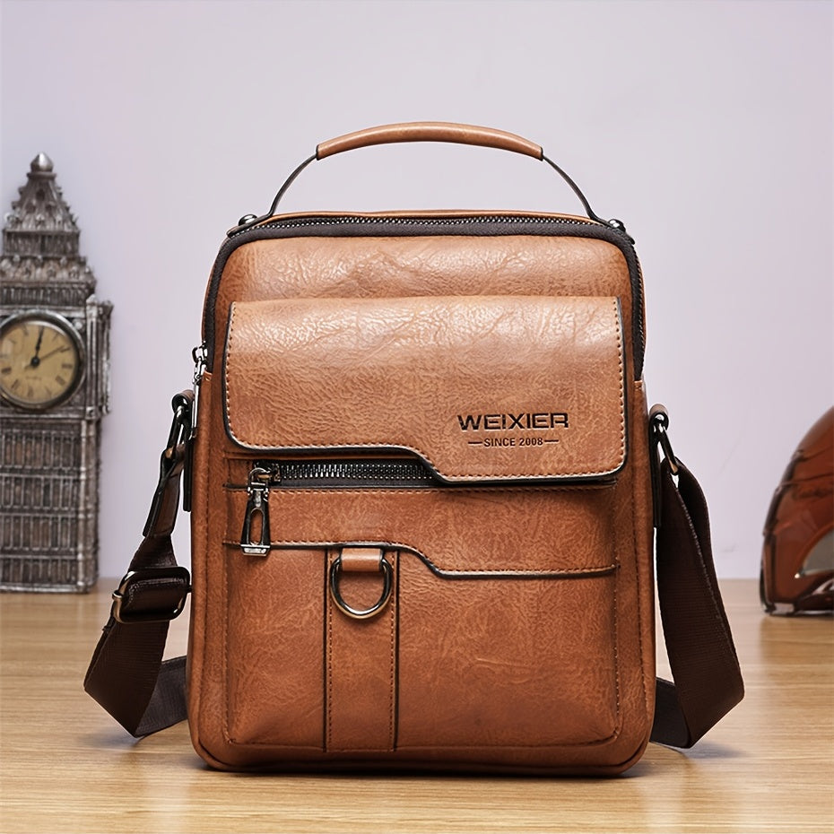 Leren Schoudertas met Crossbody Design – Elegant & Tijdloos