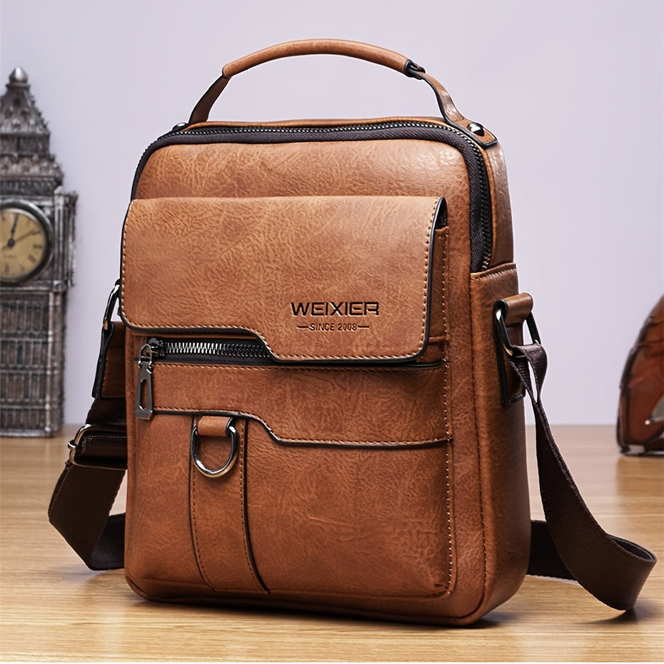 Leren Schoudertas met Crossbody Design – Elegant & Tijdloos