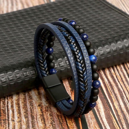Luxe Leren Armband Set voor Mannen – Stijlvol & Tijdloos