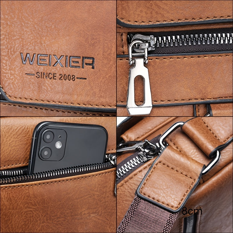 Leren Schoudertas met Crossbody Design – Elegant & Tijdloos