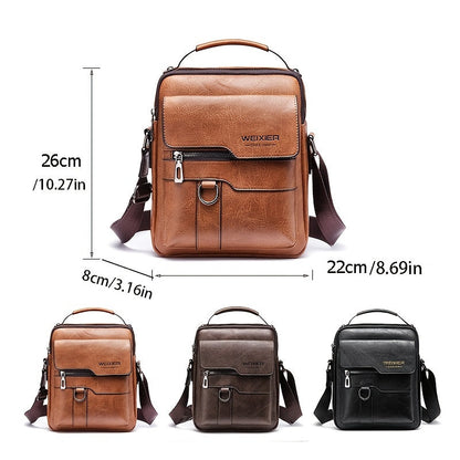 Leren Schoudertas met Crossbody Design – Elegant & Tijdloos