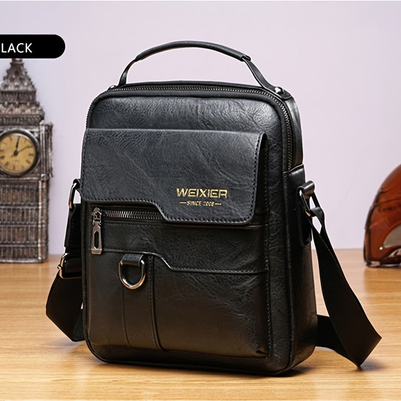 Leren Schoudertas met Crossbody Design – Elegant & Tijdloos
