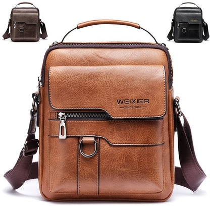 Leren Schoudertas met Crossbody Design – Elegant & Tijdloos