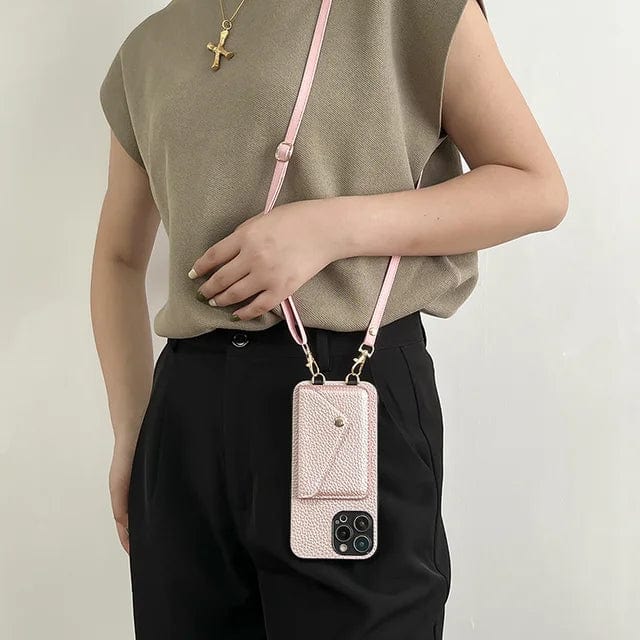 Chique Crossbody Telefoonhoesje met Koord – Stijlvol & Praktisch voor de Herfst