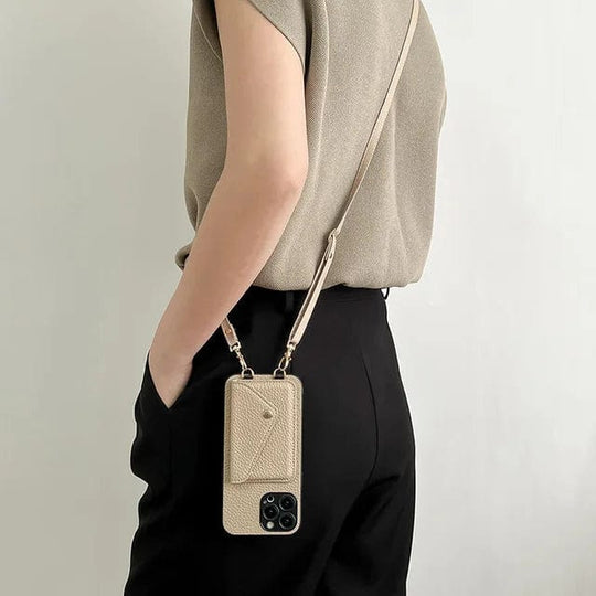 Chique Crossbody Telefoonhoesje met Koord – Stijlvol & Praktisch voor de Herfst